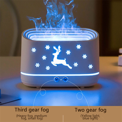 Elk Flame Humidifier Diffuser Mute Household Atmosphere Lamp Home Decorations