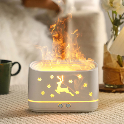 Elk Flame Humidifier Diffuser Mute Household Atmosphere Lamp Home Decorations